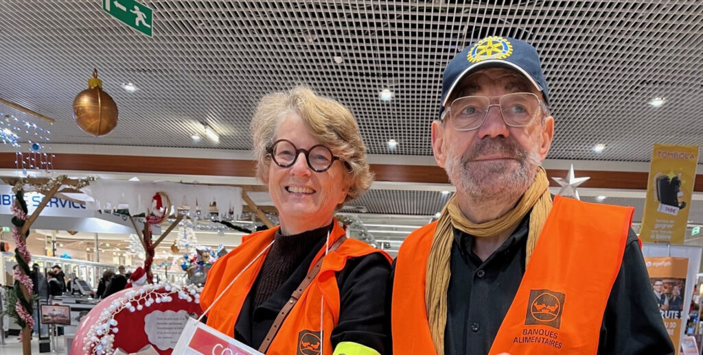 Collecte de la Banque Alimentaire par le Rotary club Tours Ronsard